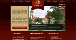 Desktop Screenshot of hotelloreta.cz